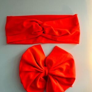 Hot Pink Mommy & Me Bow Set